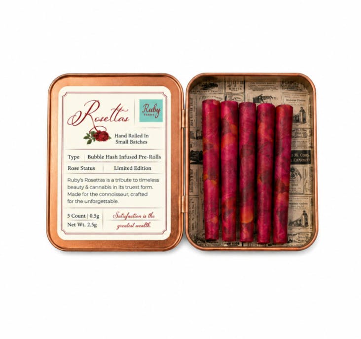 Ruby Farms - Super Silver Haze | Hash Infused Minis | 0.5g each | 5pk - 1