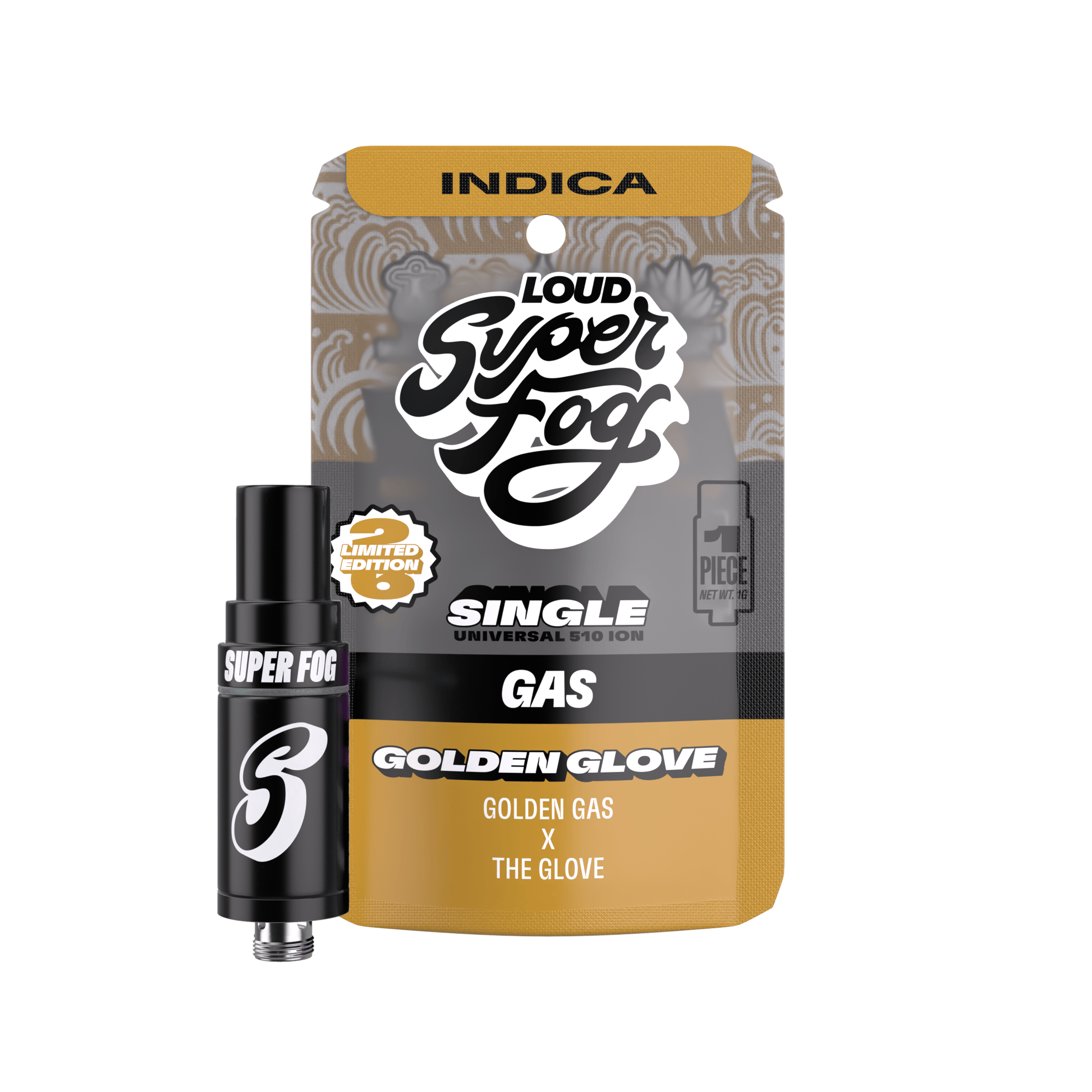 Super Fog by MFused - Golden Glove (FC Super Fog Limited Edition) | LOUD Ion Tank Cartridge | 1g - 1