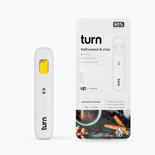 turn - Hollywood & Chai | Botanica Blends | AIO | Sativa - 1