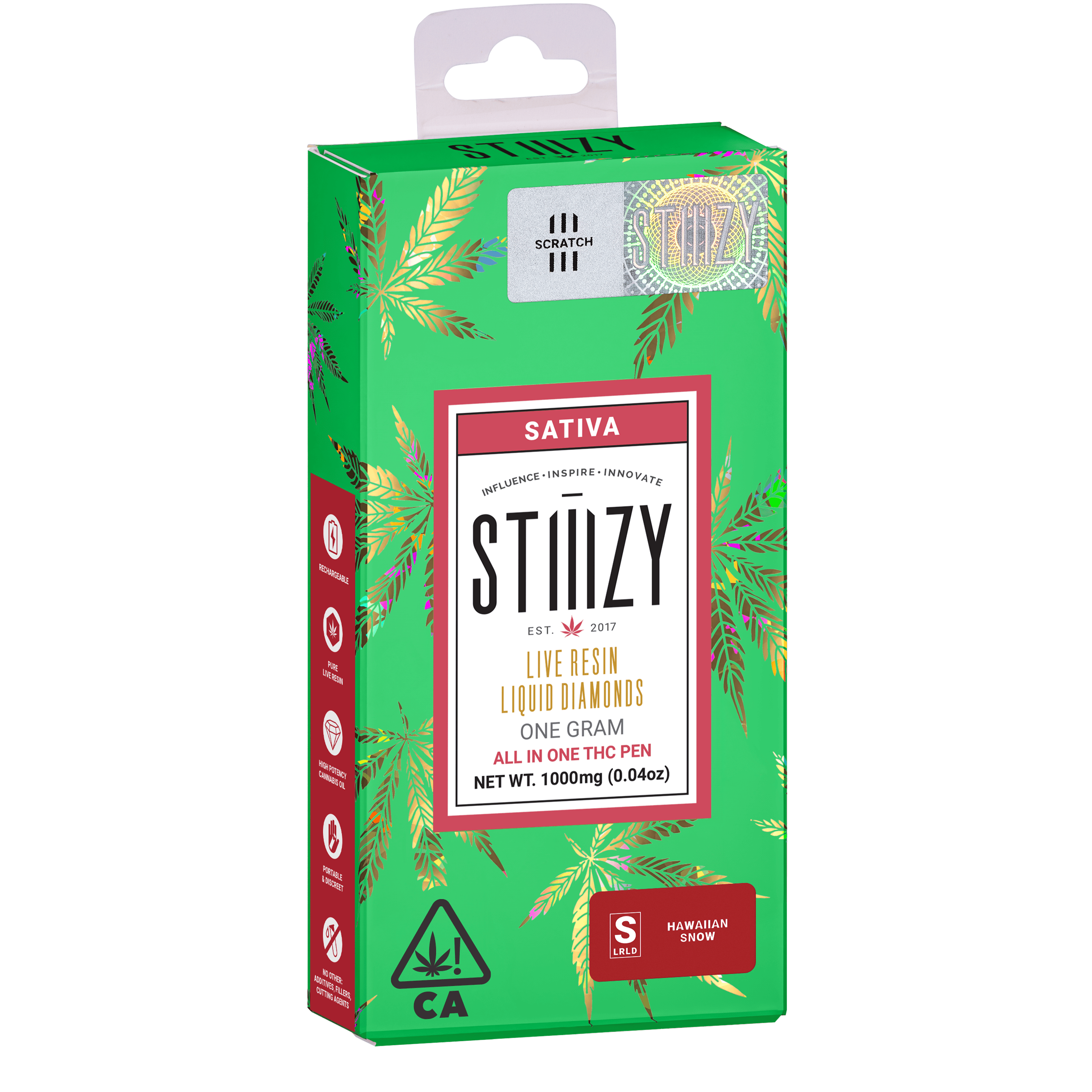 STIIIZY - Vape - HAWAIIAN SNOW 1G LQD All-In-One - 1