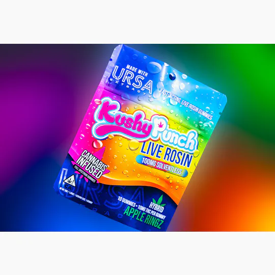 Kushy Punch - Kushy Punch x URSA | Apple Ringz | 100mg | 10ct | 10mg/ea (COMING FRIDAY) - 1