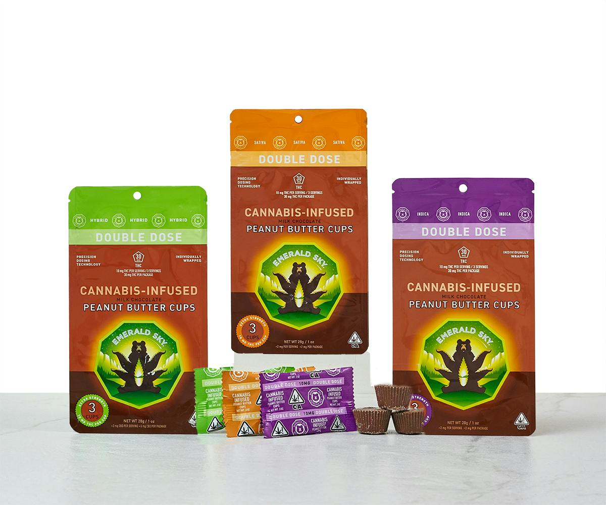 Emerald Sky - Emerald Sky Milk Chocolate Peanut Butter Cups - Sativa 100mg 10pk - 1