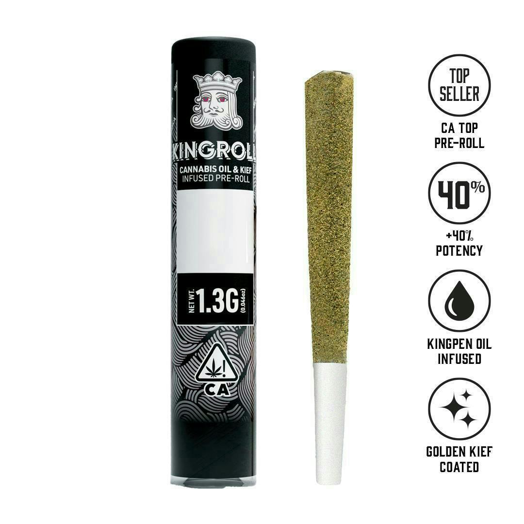 Kingroll - Bubba Kush x Blackberry Kush | Infused Joint | 1.3g - 1