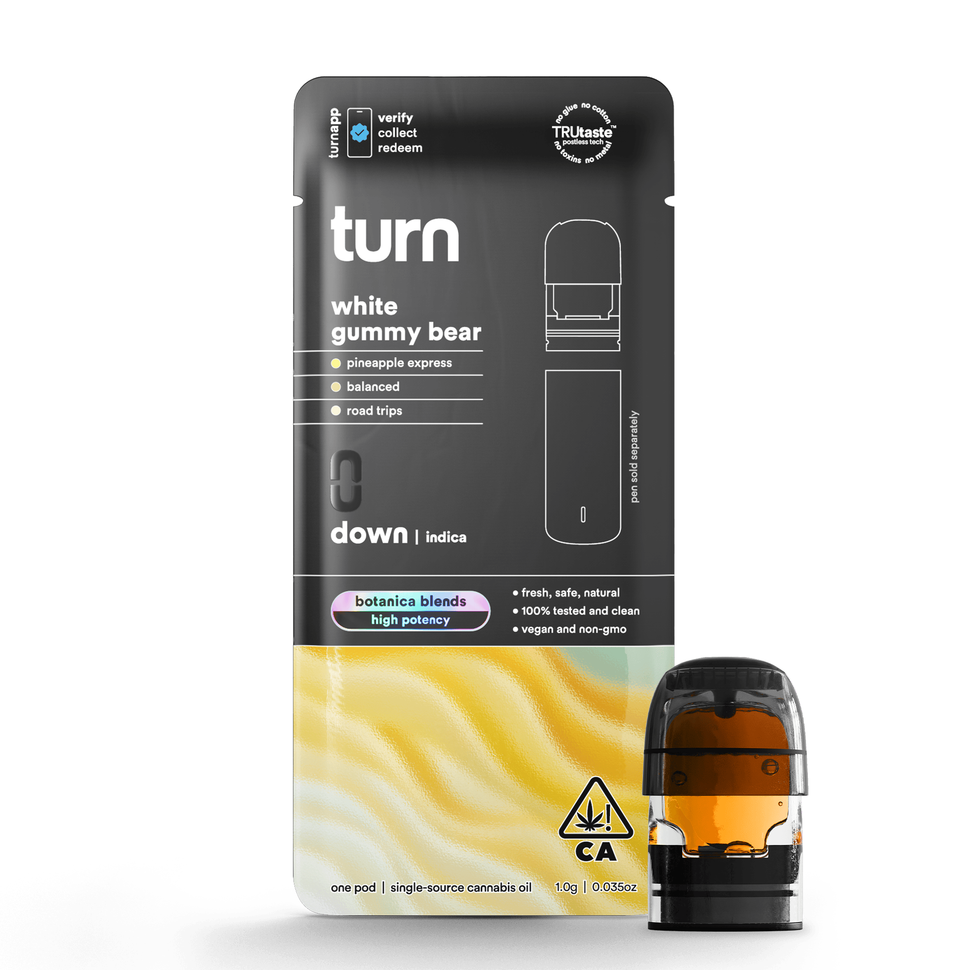 turn - White Gummy Bear | Botanica Blends | Indica - 1