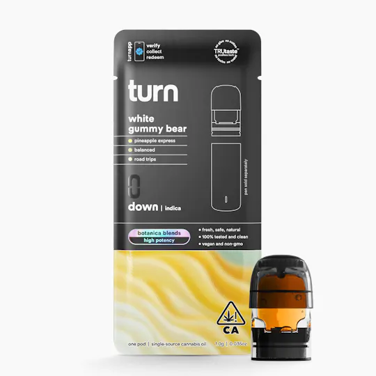 turn - White Gummy Bear | Botanica Blends | Indica - 1