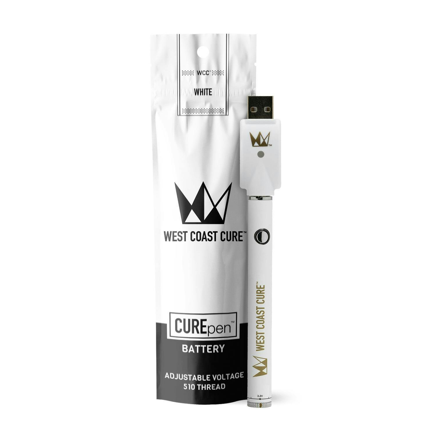 West Coast Cure - CUREpen Battery - White - 1