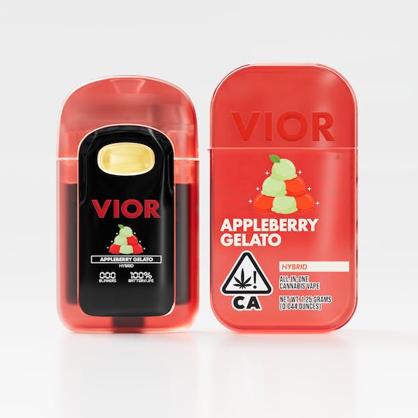Vior Extracts - Appleberry Gelato | Premium Cannabis Oil Disposable | 1.25g - 1