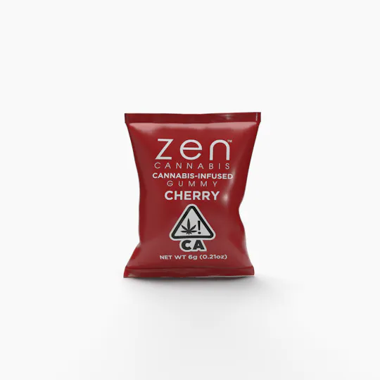Zen Cannabis - Cherry 1:1 THC:CBD 10-Pack Gummies - 1