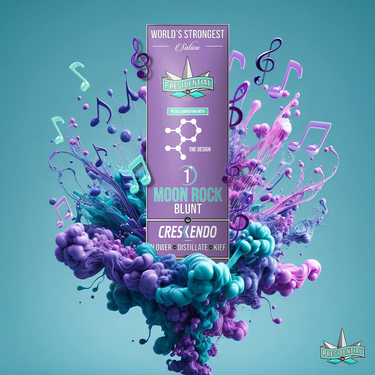 Presidential - Crescendo | Moon Rock Infused Blunt | 1.5g - 1