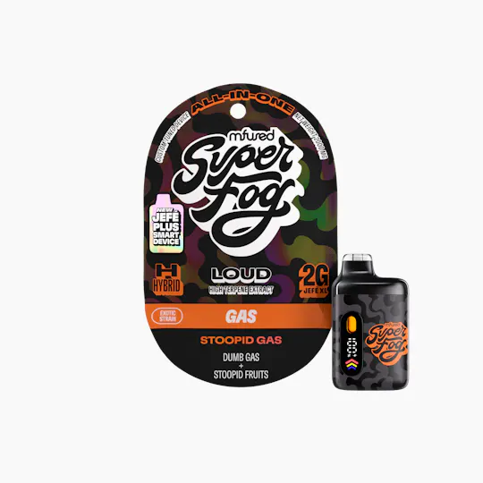 Super Fog by MFused - Stoopid Gas | LOUD High Terpene Extract Jefé Plus Disposable | 2g - 1