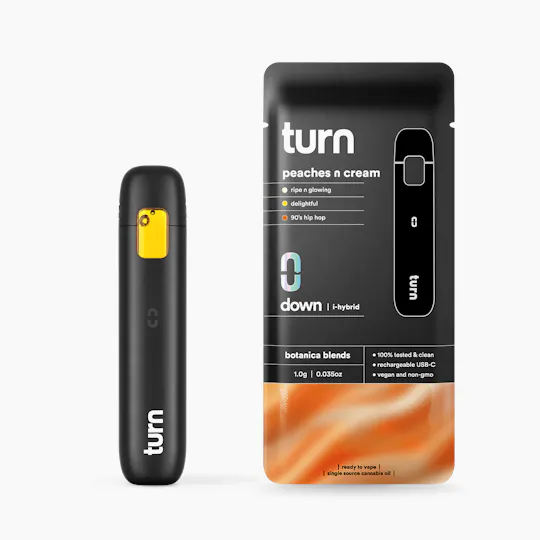 turn - Peaches N Cream | Botanica Blends | AIO | Indica-Hybrid | 1g (2) - 1