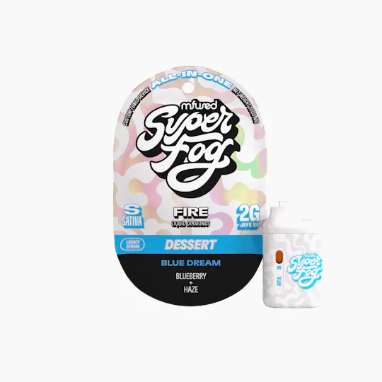 Super Fog by MFused - Blue Dream | FIRE Liquid Diamonds Jefé Disposable | 2g - 1