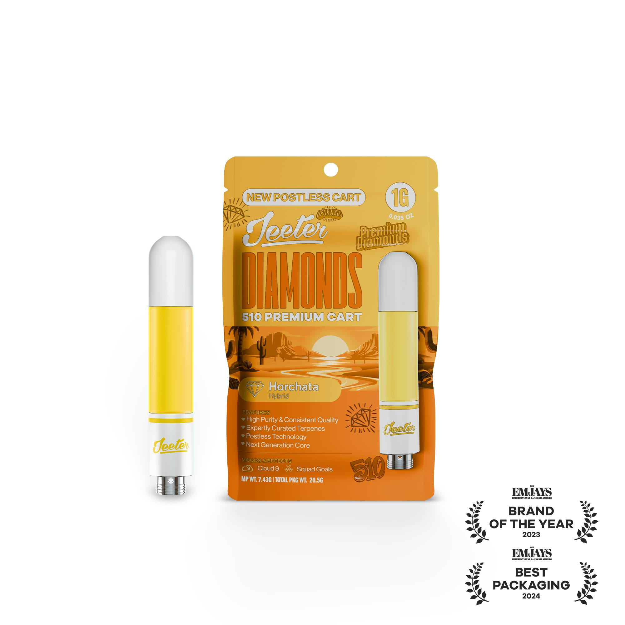 Jeeter - Jeeter | Horchata| Diamonds 510 Premium Cartridge | 1g - 1