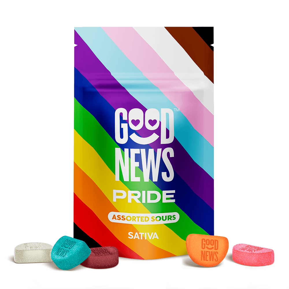 Good News - Pride | Assorted Sour Gummies | 200mg | 20ct | 10mg/ea - 1