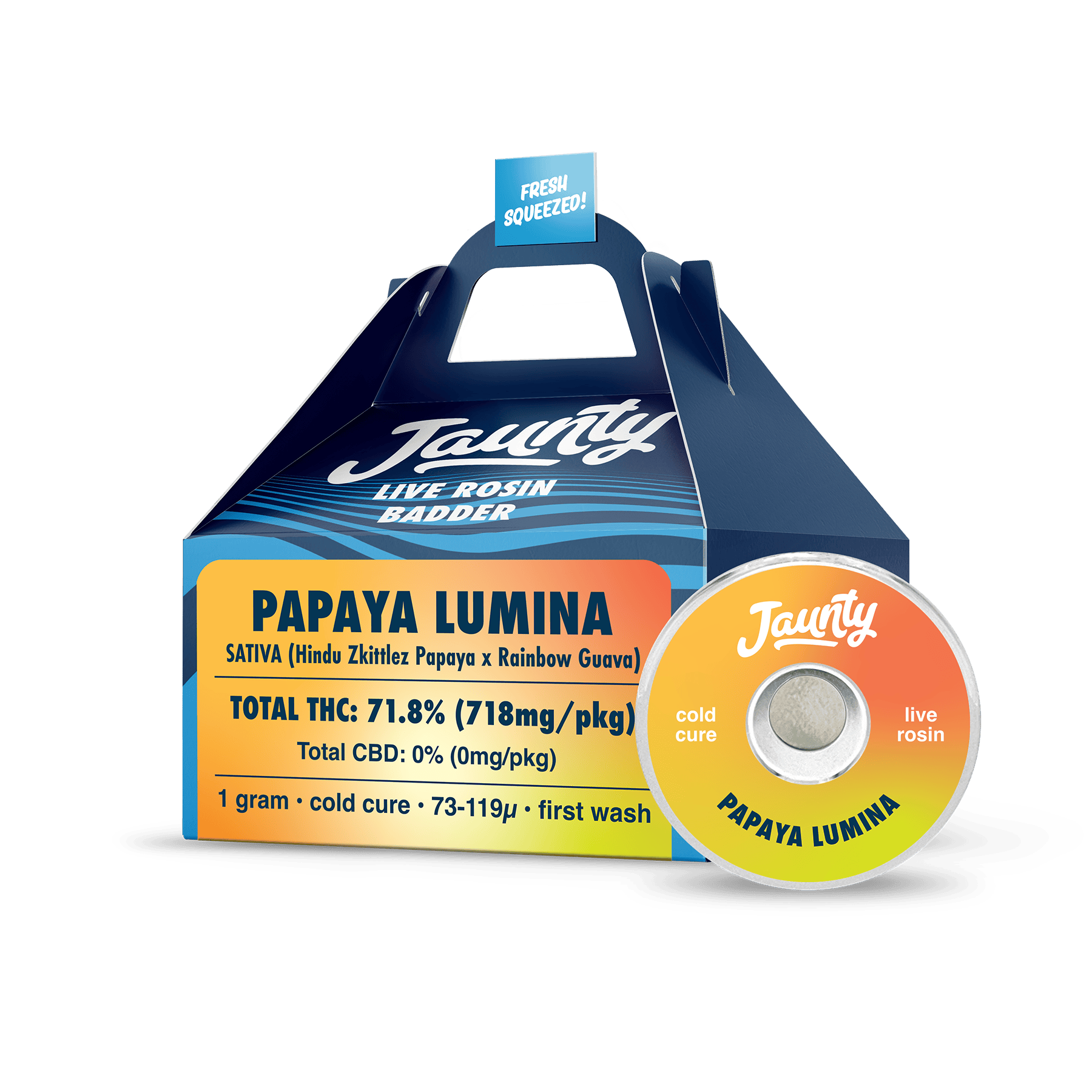 Jaunty - Papaya Lumina | Live Rosin | 1g - 1