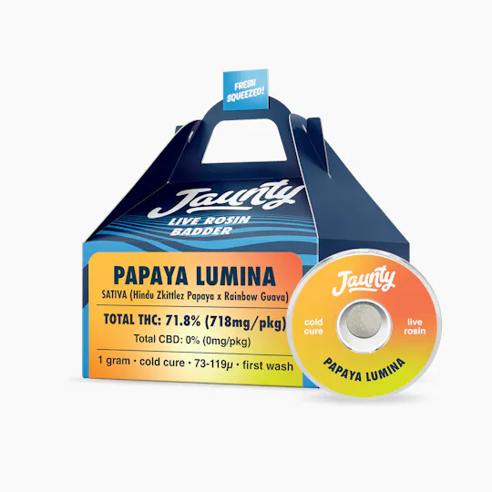 Jaunty - Papaya Lumina | Live Rosin | 1g - 1