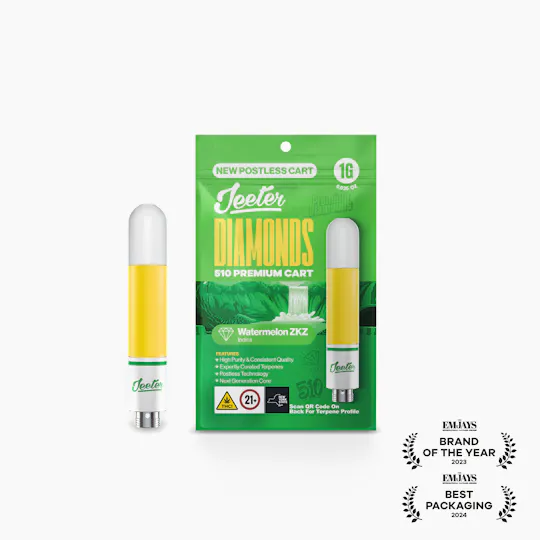 Jeeter - Jeeter | Watermelon ZKZ | Diamonds 510 Premium Cartridge | 1g - 1