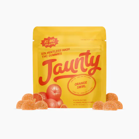 Jaunty - Orange Swirl Hash Infused | 100mg | 10ct | 10mg/ea - 1