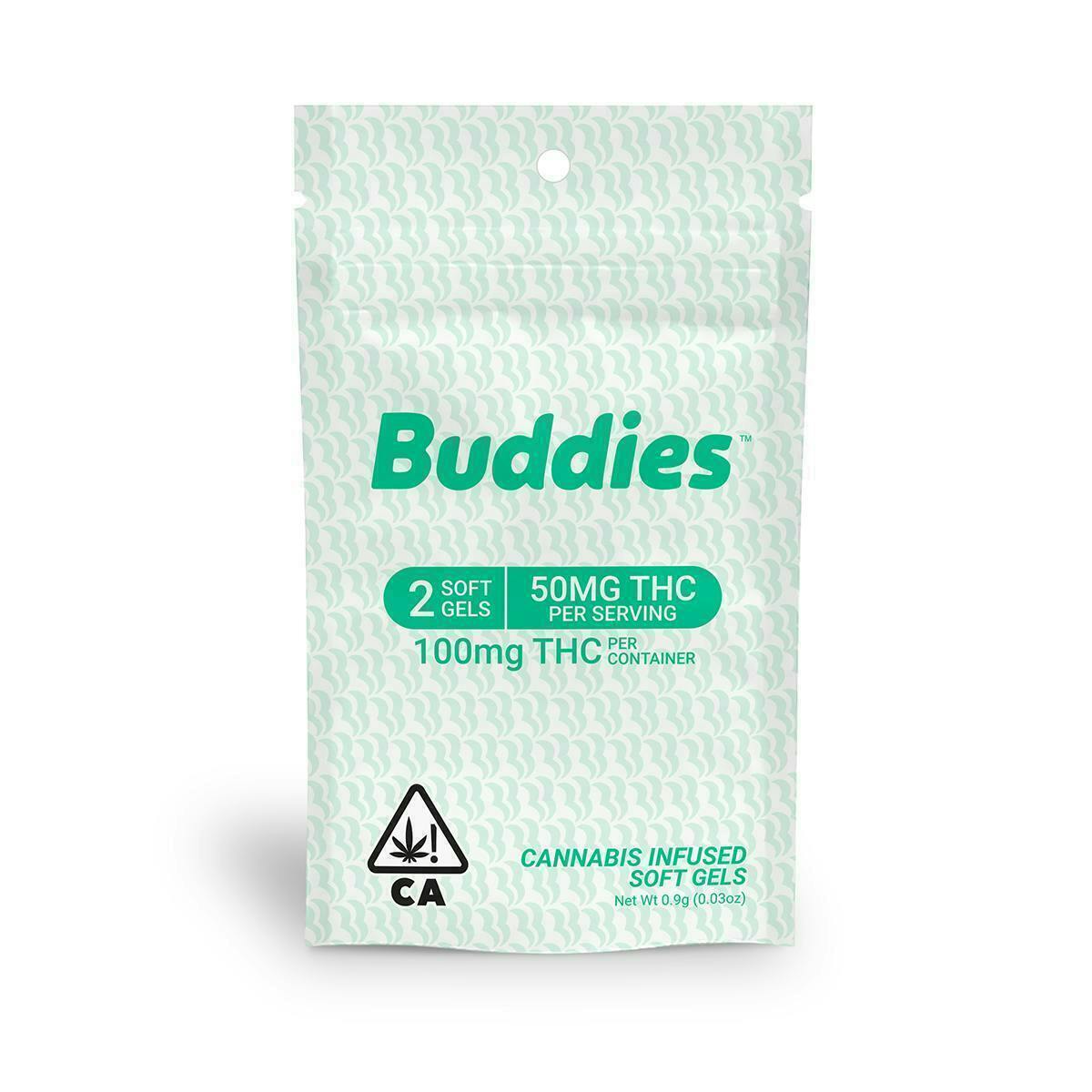 Buddies Brand - PCO | Capsules | 100mg THC | 2ct | 50mg/ea - 1