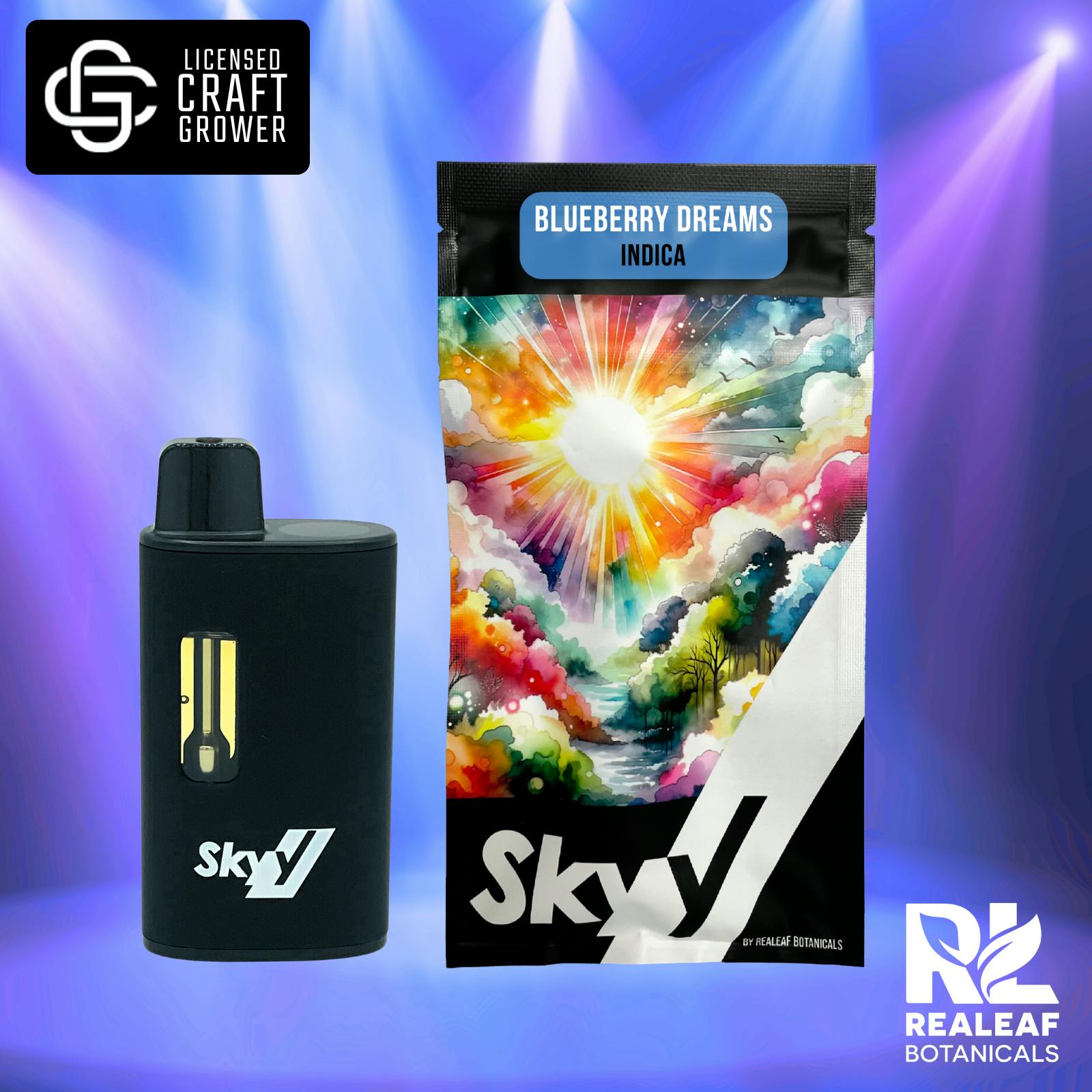 Realeaf Botanicals - Blueberry Dreams Disposable Pen 3.0g - 1