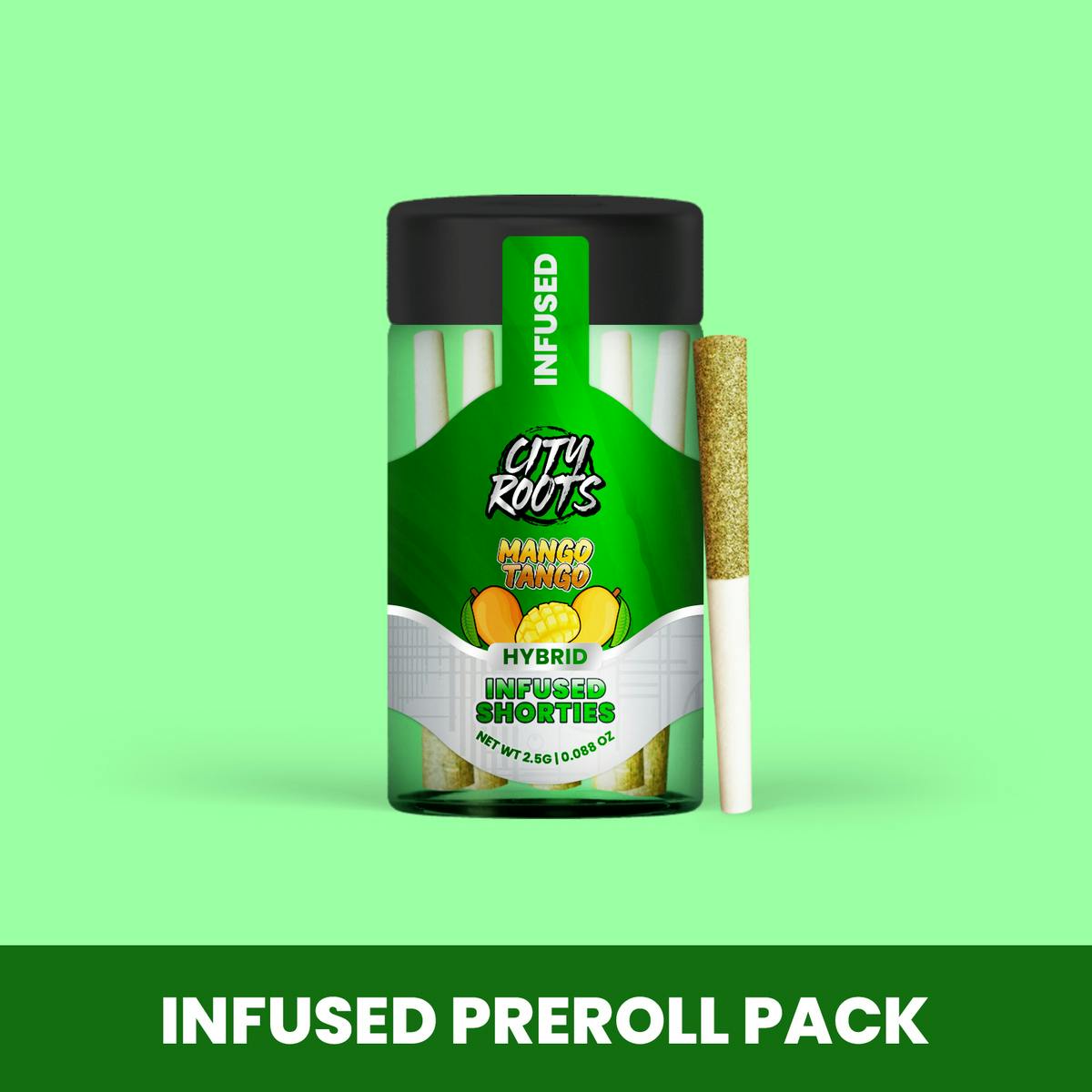City Roots - Mango Tango (Hybrid) 5pk Infused Shorties Prerolls 2.5g - 1