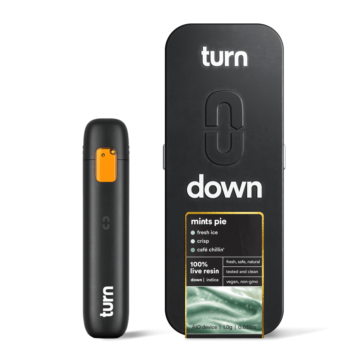 turn - Mints Pie | 100% Live Resin | AIO | Indica - 1