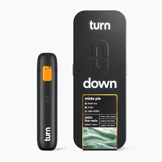 turn - Mints Pie | 100% Live Resin | AIO | Indica - 1