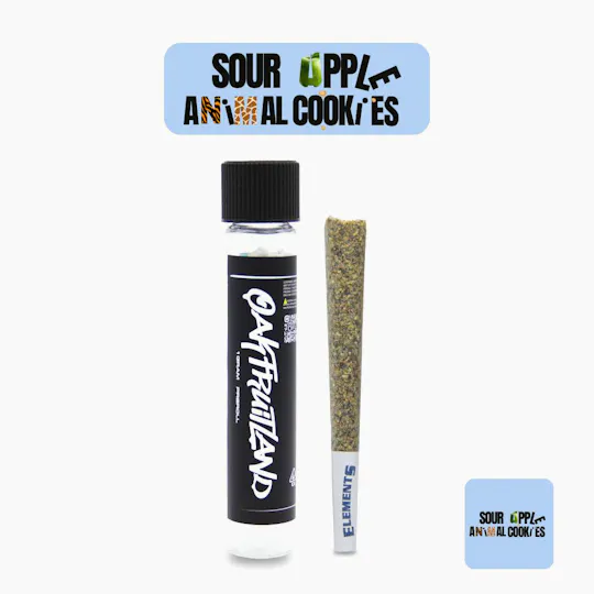 Oakfruitland (OFL) - Sour Apple x Animal Cookies | Joint | 1g - 1