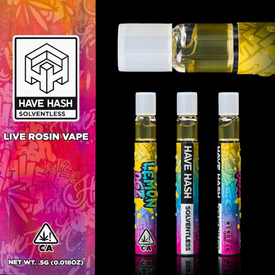 Have Hash - Lemon OGZ | Live Rosin Disposabe | 0.5g - 1