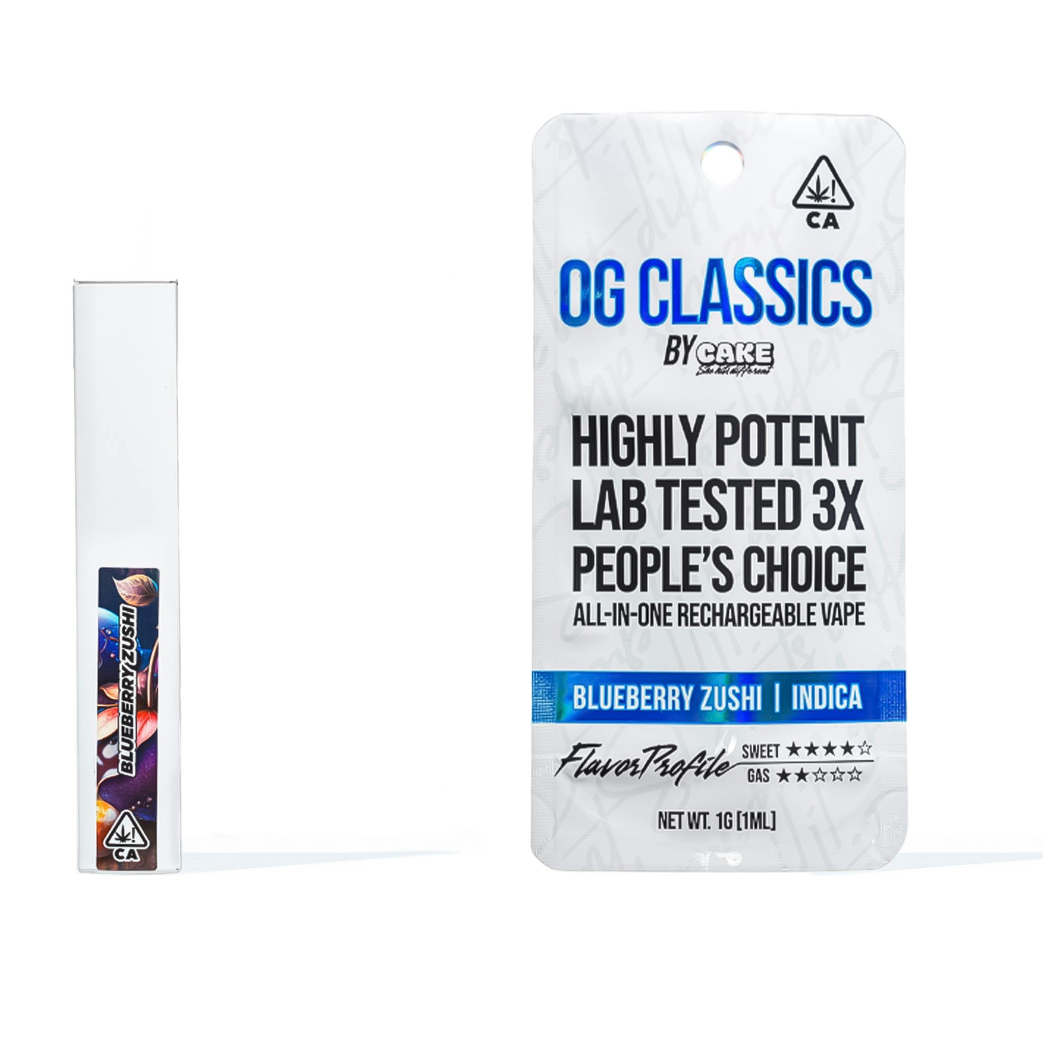 CAKE she hits different - Blueberry Zushi | OG Classics Pod | 1g - 1