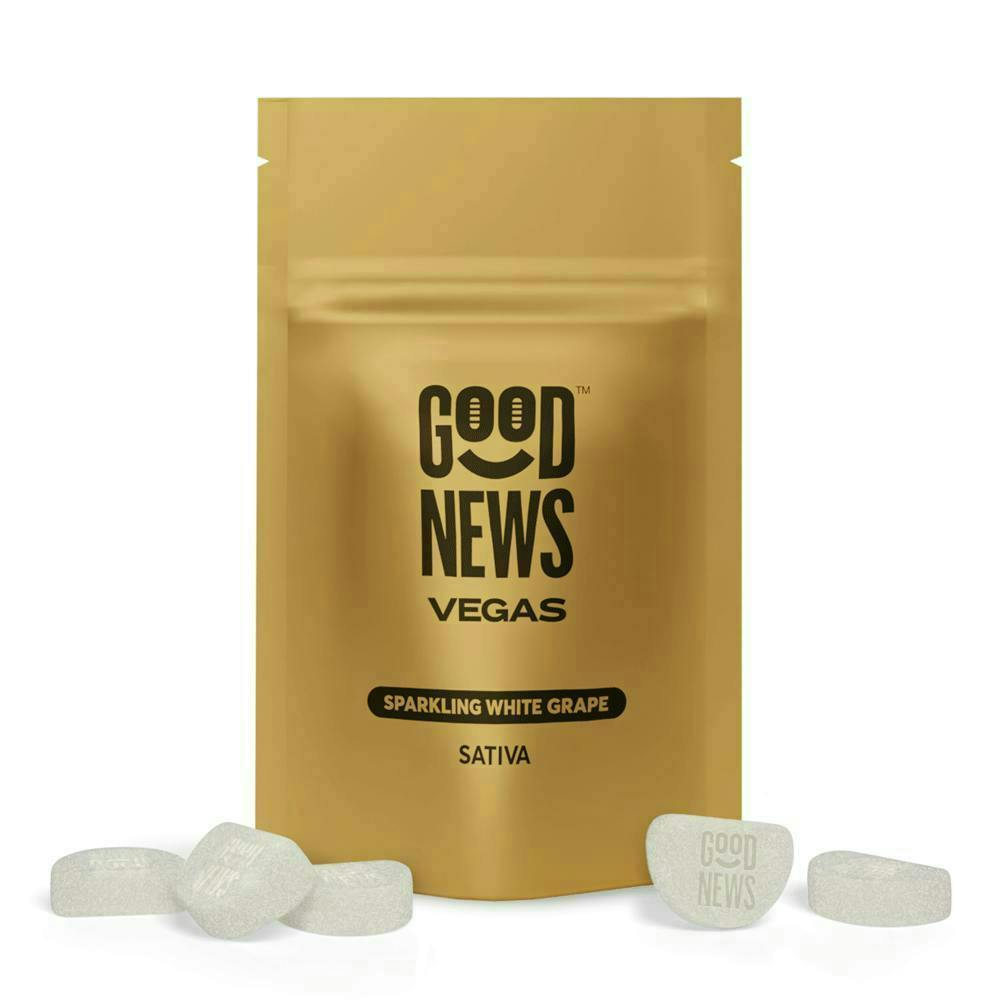 Good News - Vegas | Sparkling White Grape Gummies | 200mg | 20ct | 10mg/ea - 1