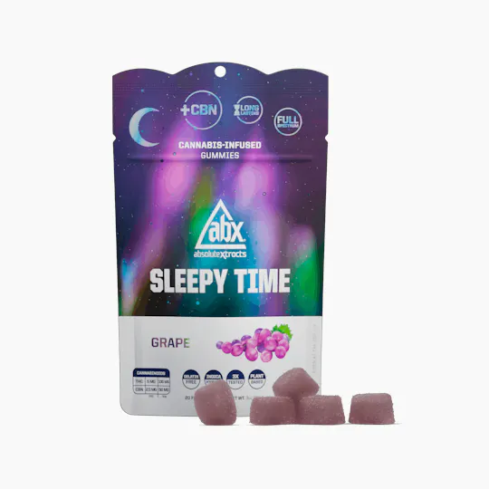ABX / absoluteXtracts - ABX - Grape Sleepy Time Hash Rosin + CBN Gummies - 100mg - 1