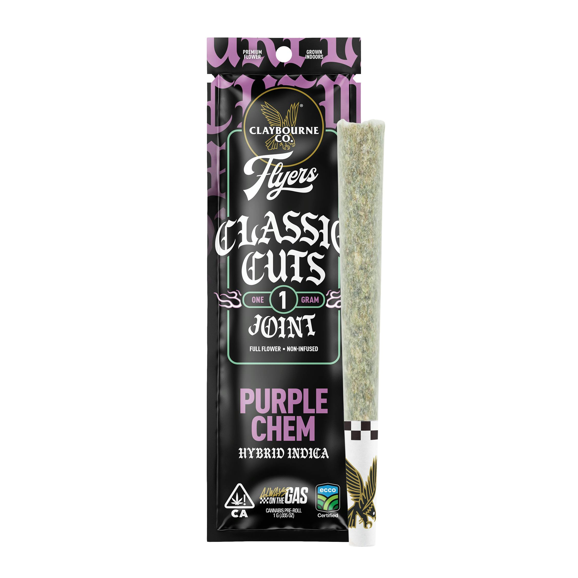 Claybourne Co. - Purple Chem (1g) - Classic Cuts Flyers - 1
