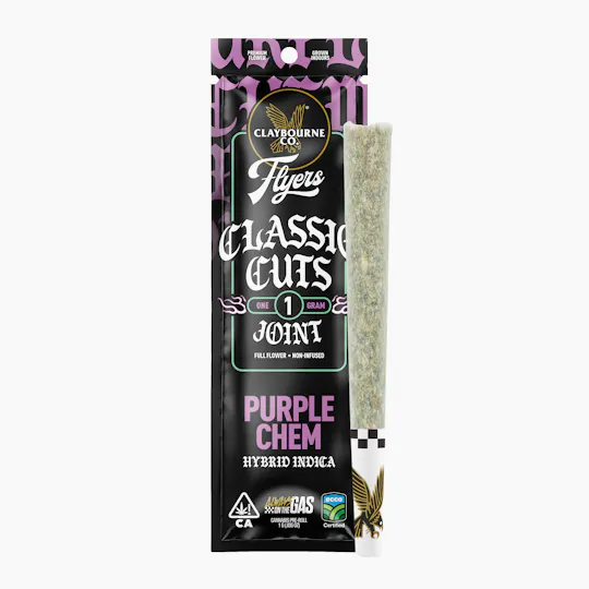 Claybourne Co. - Purple Chem (1g) - Classic Cuts Flyers - 1