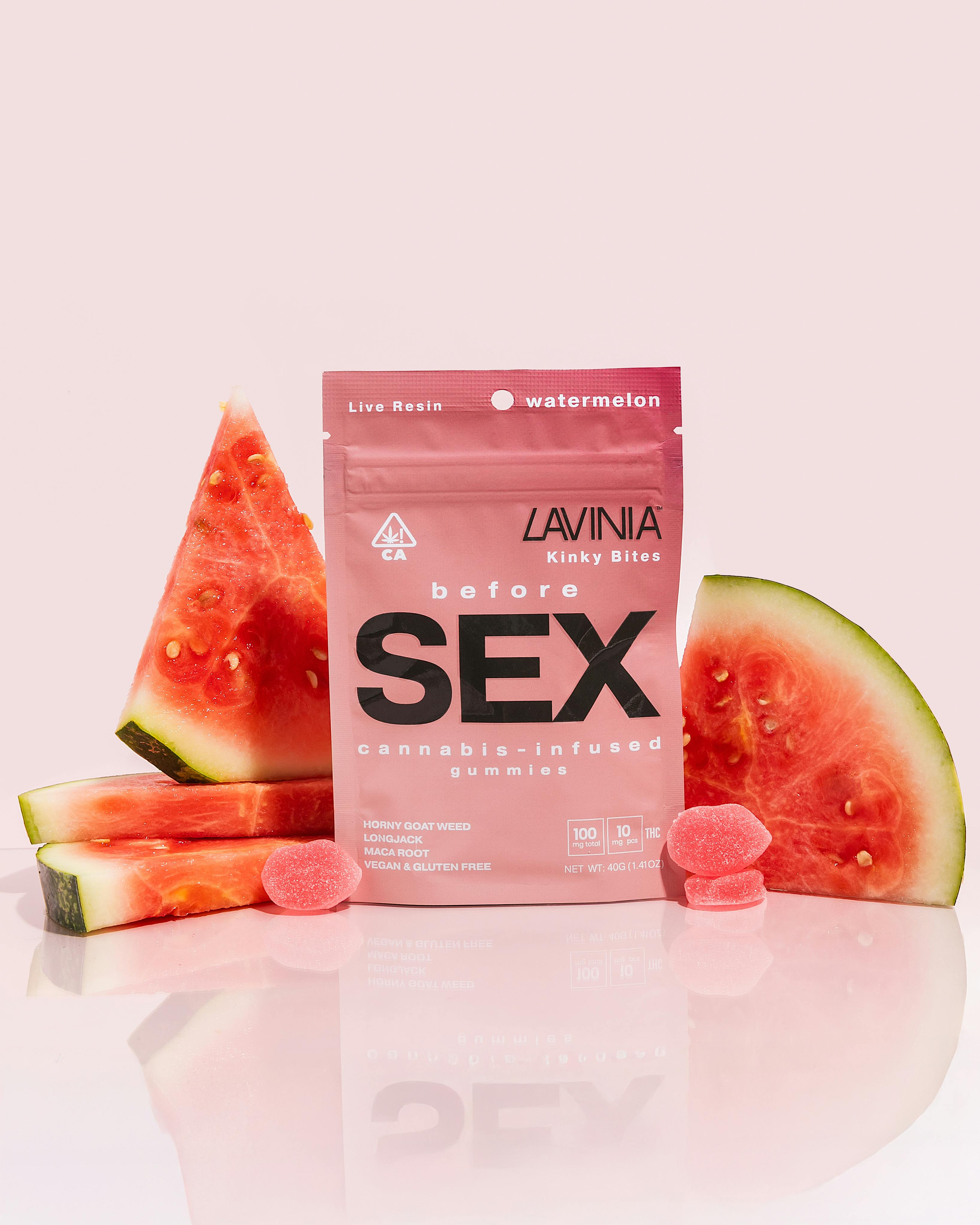 Lavinia - Lavinia | Kinky Bites | Watermelon Gummies | 100mg | 10ct | 10mg/ea - 1