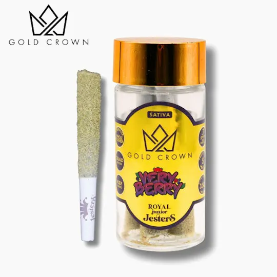 Gold Crown - Royal Junior Jesters | Very Berry | Infused Joints | 0.7g each | 5pk - 1