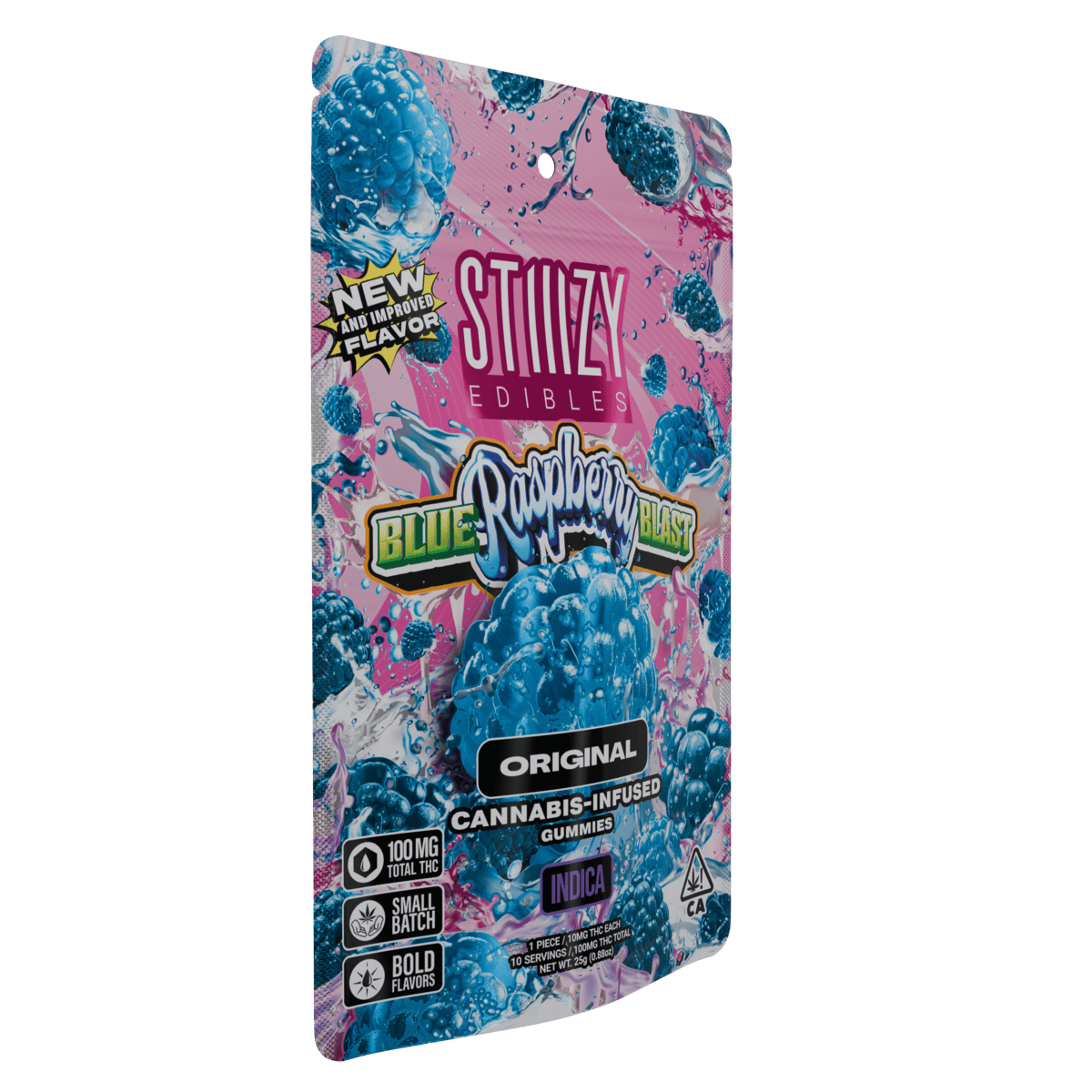 STIIIZY - - BLUE RASPBERRY BLAST - 100MG ORIGINAL EDIBLES - 1