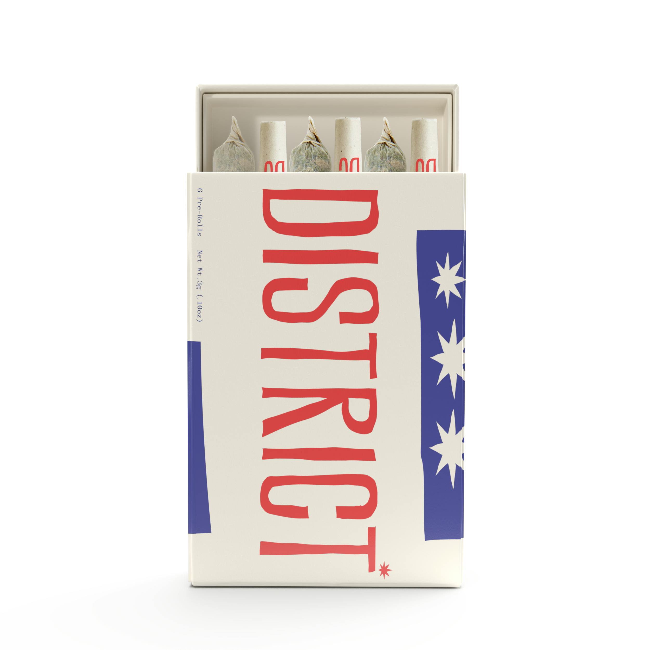 District Cannabis - Kush Mints Pre-Roll Pack 6ct - 1