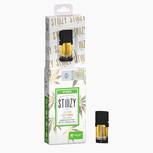 STIIIZY - Vape Cartridge - LEMON CHERRY GELATO 1G Live Resin Liquid Diamonds Pod - 1