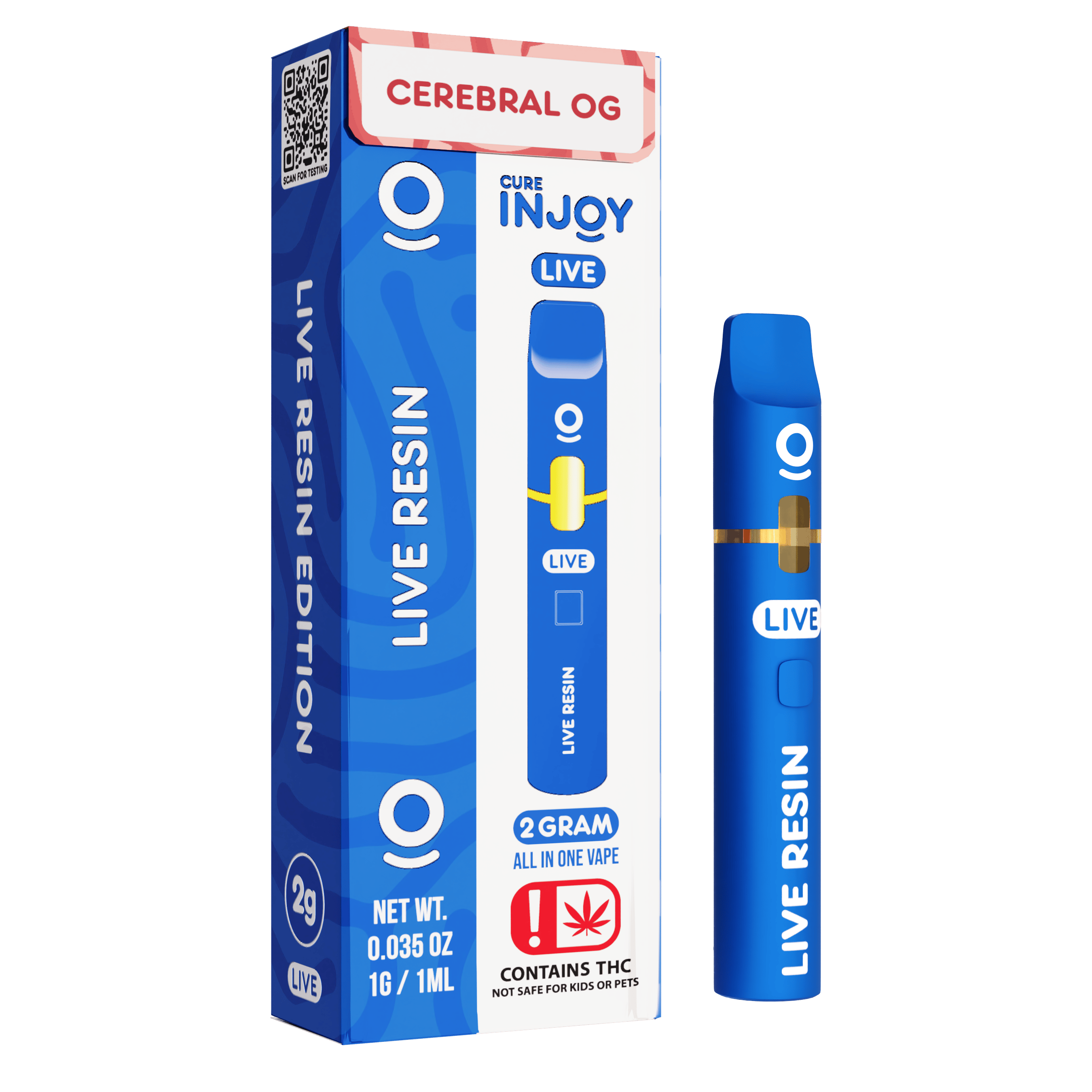 Cure Injoy - Cerebral OG | Live Resin Disposable | 2g - 1