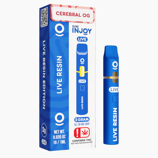 Cure Injoy - Cerebral OG | Live Resin Disposable | 2g - 1