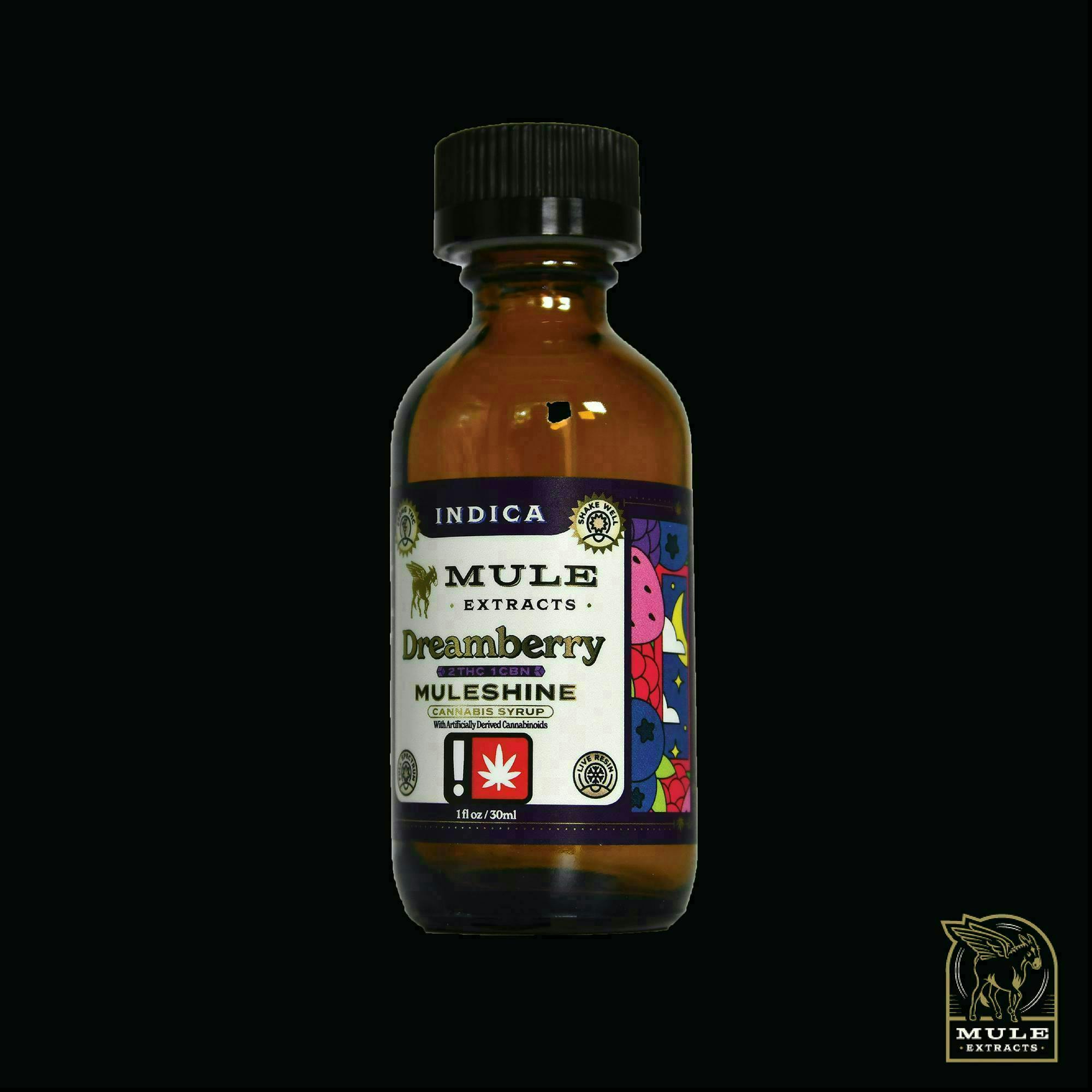 Mule Extracts - Dreamberry Muleshine | Infused Syrup | 500mg THC:250mg CBN | 30ml - 1