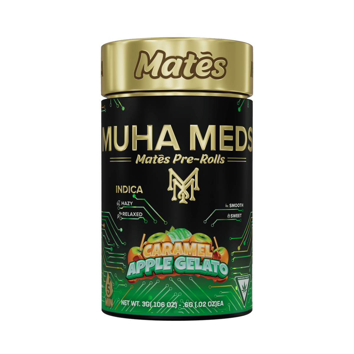 Muha Meds - Muha Meds | Caramel Apple Gelato | Infused Joints | 0.6g each | 5pk - 1