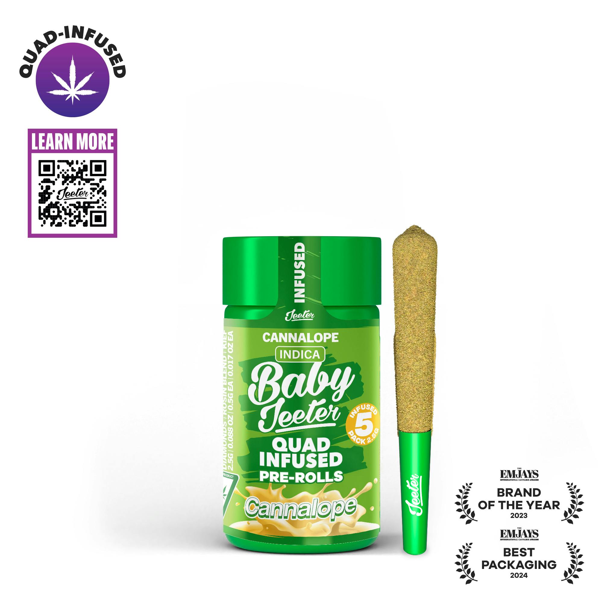 Jeeter - Jeeter | Cannalope | Quad-Infused Minis | 0.5g each | 5pk - 1