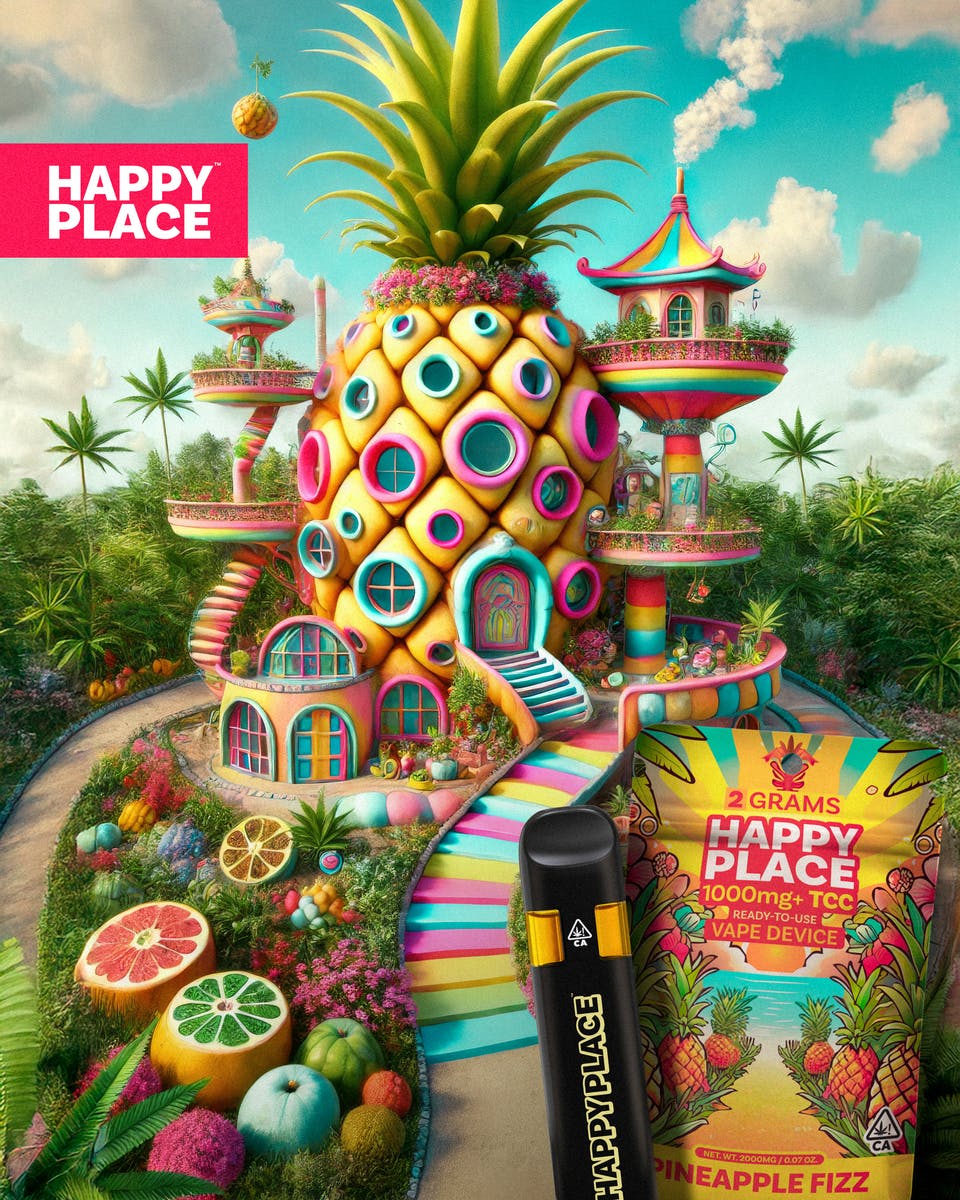 Happy Place - Pineapple Fizz - 2 Gram ALL-IN-ONE - 1