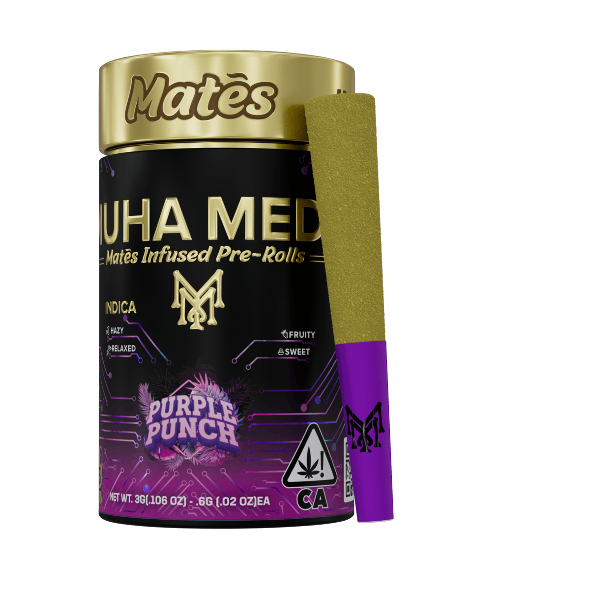 Muha Meds - Muha Meds | Purple Punch | Infused Joints | 0.6g each | 5pk - 1