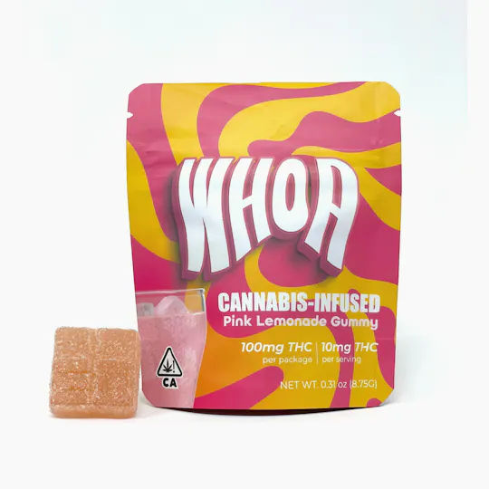 Whoa - Pink Lemonade Gummy - Bite (100mg) - 1