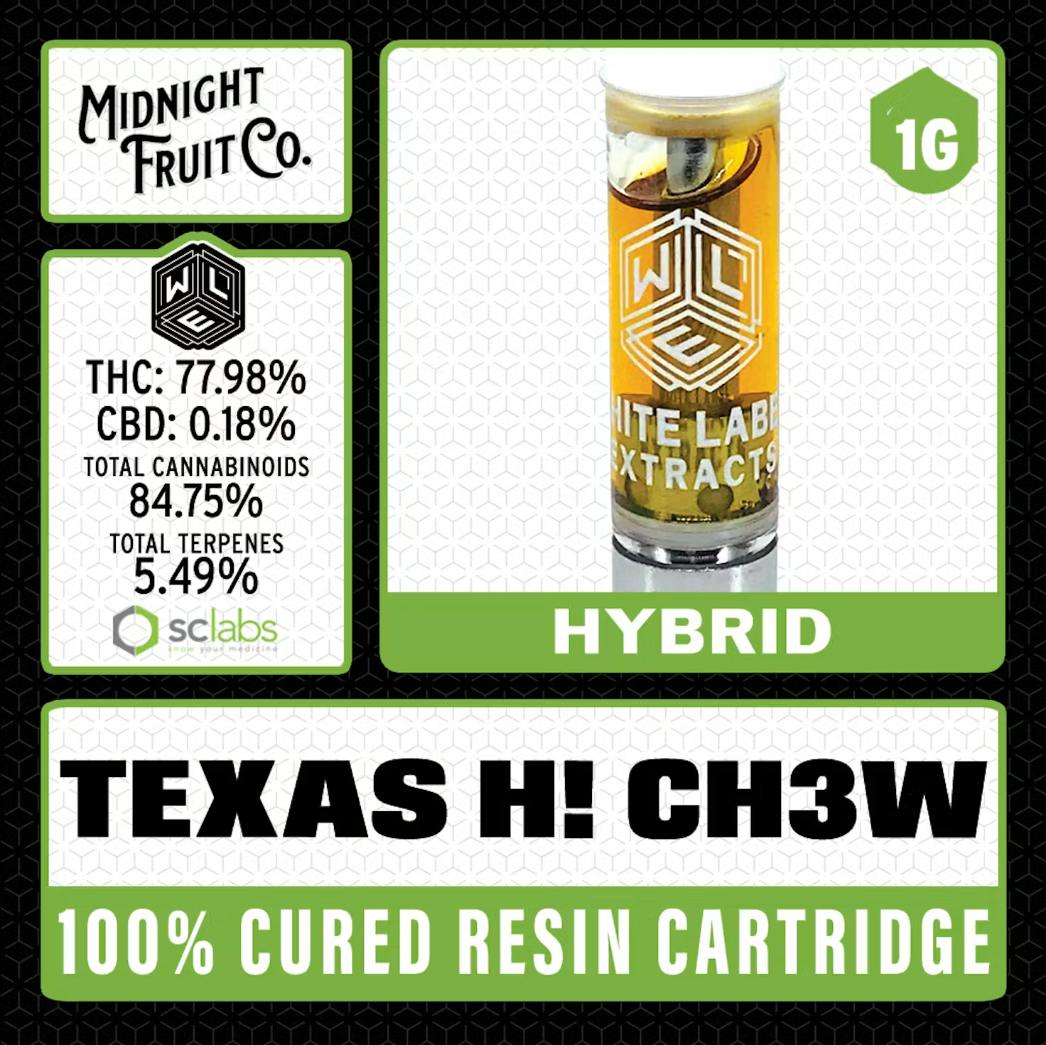 White Label Extracts - Texas Hi Chew | Cured Resin Cartridge | 1g - 1