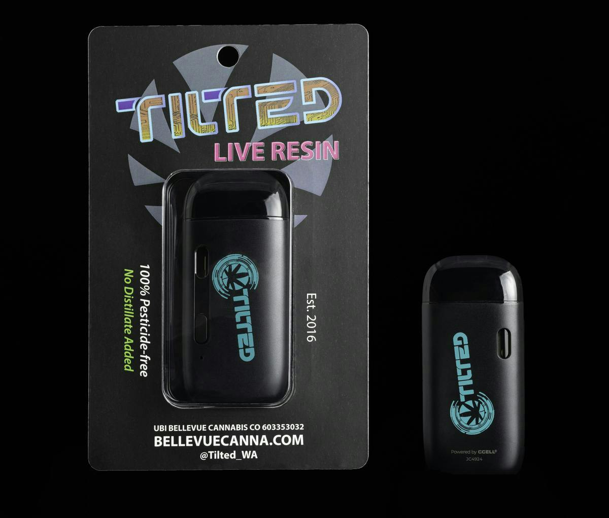 Tilted by Bellevue Cannabis Co - Rainbow Belts | Temp Control Live Resin Disposable | 1g - 1