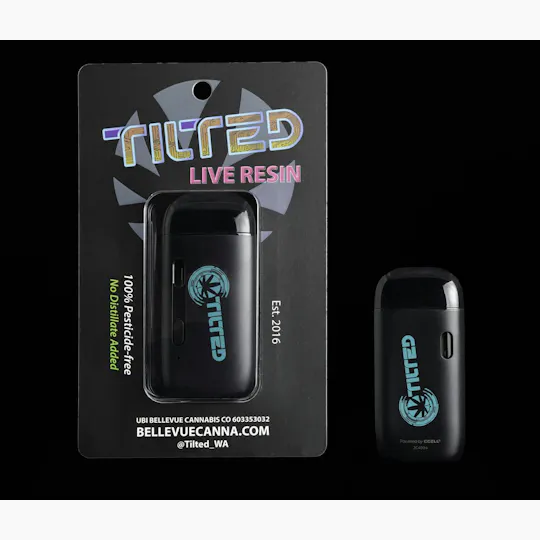 Tilted by Bellevue Cannabis Co - Rainbow Belts | Temp Control Live Resin Disposable | 1g - 1